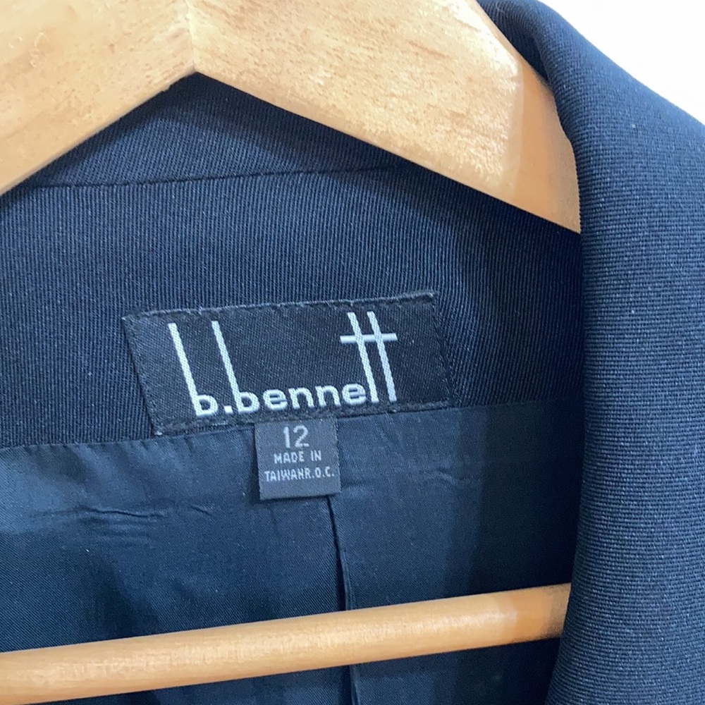 Navy Double Breasted Blazer Jacket - image 2